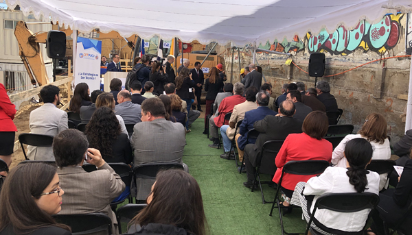 Ceremonia de Colocación de la Primera Piedra de la futura Casa Central de CFT PUCV en Valparaíso