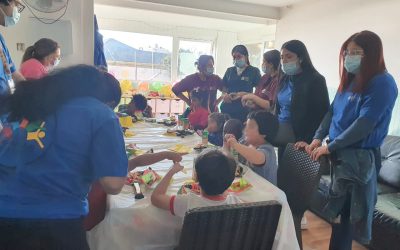 Estudiantes de TNS en Trabajo Social y TNS en Educación Parvularia celebraron el Dia del Niño y la Niña junto a los pequeños del Hogar María Madre de Valparaíso