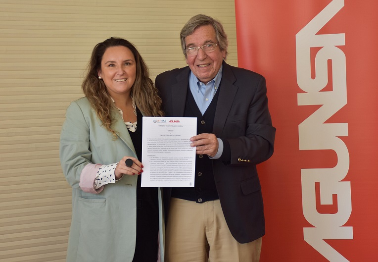 CFT PUCV firma importante convenio con AGUNSA que va en beneficio de los estudiantes de la institución educativa y trabajadores de la empresa