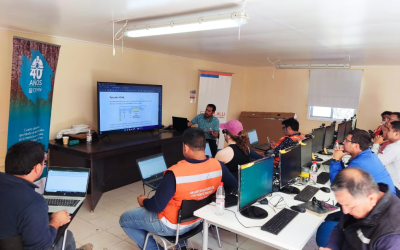 Trabajadores de Minera Pullalli participan en talleres de Excel realizados por sede La Ligua del CFT PUCV