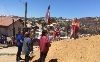 Estudiantes TNS de Trabajo Social del CFT PUCV Viña del Mar visitaron a vecinos afectados por incendio en la comuna para brindar su apoyo