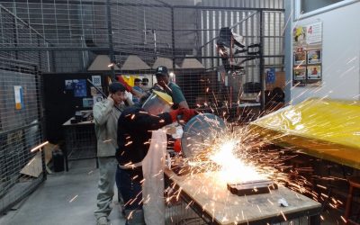 Estudiantes de TNS en Construcción ponen en práctica sus conocimientos con taller de soldadura y estructuras metálicas