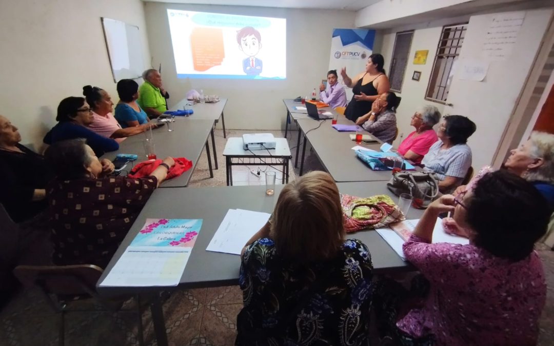 CFT PUCV realiza Taller de Alfabetización Digital para adultos mayores de Junta de Vecinos de La Calera
