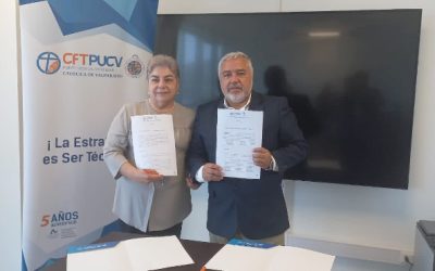 CFT PUCV firmó convenio de colaboración con el Colegio de Ópticos, Contactólogos y Optómetras