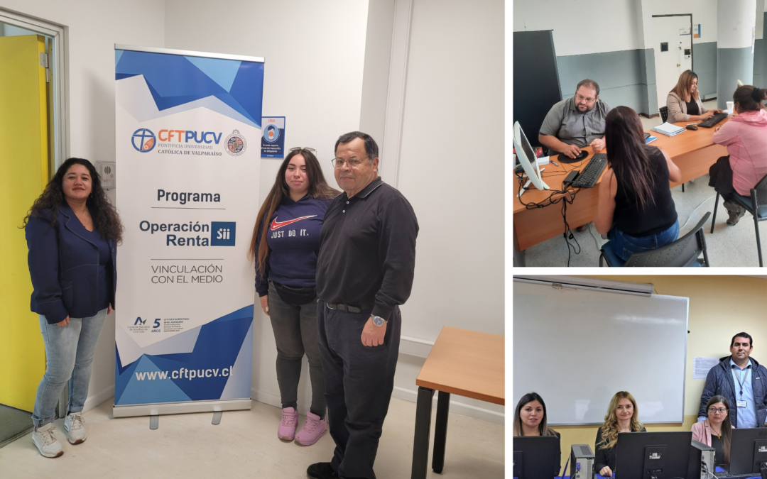 1443 contribuyentes de segunda categoría fueron atendidos por el CFT PUCV en el proceso Operación Renta 2023