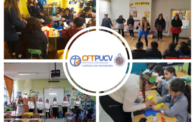 Estudiantes de TNS en Educación Parvularia realizaron intervenciones artísticas en colegios y jardines de Viña del Mar