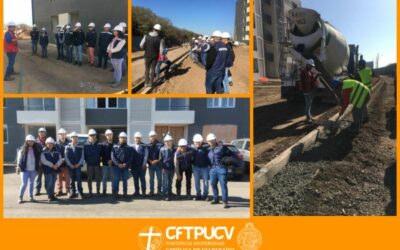 Estudiantes de TNS en Construcción visitaron el proyecto inmobiliario Altos de Yungay en Quillota