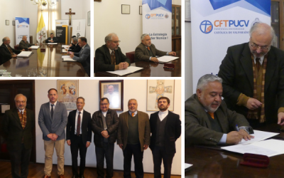 Obispado de Valparaíso, CFT PUCV, INACAP Sede Valparaíso, Duoc UC Sede Valparaíso y Duoc UC Sede Viña del Mar firman Protocolo de Acuerdo para trabajar en conjunto