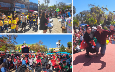 Estudiantes de TNS en Educación Parvularia celebraron su día con colorido pasacalle