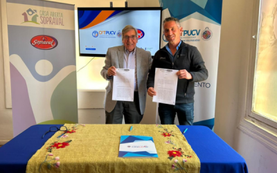 Exitosa Firma de Convenio colaborativo entre el Centro de Formación Técnica de la PUCV y Sopraval