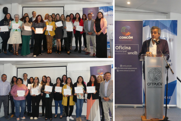 OTEC del CFT PUCV celebró la Ceremonia de Certificación de un grupo de habitantes de Concón