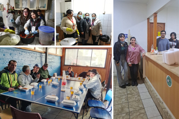 Estudiantes de TNS en Trabajo Social realizaron una Tallarinata Comunitaria para albergues municipales de Quillota