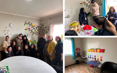 Estudiantes de la carrera de TNS en Educación Parvularia con Especialidad en Estrategias Curriculares para Primer Ciclo Básico intervinieron los espacios del PIE Pierre Dubois