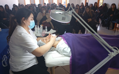 Estudiantes de Estética, Cosmetología y Terapias Complementarias de CFT PUCV Sede La Ligua conocen productos de DERMIK