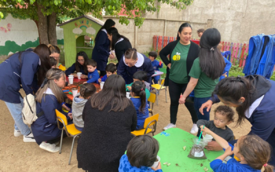 Estudiantes de TNS en Educación Parvularia realizaron una intervención en el Jardín Infantil Altamira