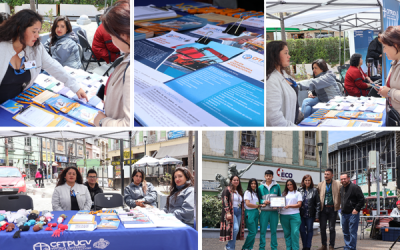 CFT PUCV organizó y participó en la primera Feria Científica y de Emprendimiento en la Plaza Aníbal Pinto de Valparaíso