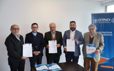 CFT PUCV firma convenio de colaboración con la Ilustre Municipalidad de Casablanca y Arzobispado de Valparaíso