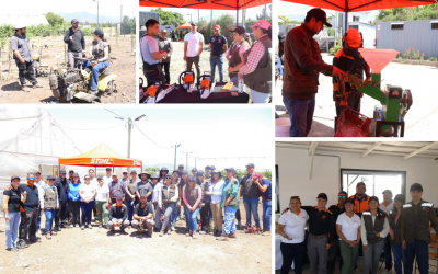 Estudiantes de TNS Agrícola realizan capacitación en maquinaria y equipos de protección personal en Campus Experimental de Quillota