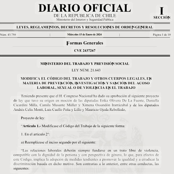 Se modifica el Art. 6 de la Política Integral contra el Acoso Sexual, Violencia y Discriminación de Género