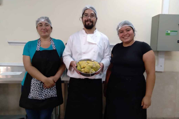 CFT PUCV Sede Limache realiza taller de preparación de humitas a nuevos estudiantes de TNS en Gastronomía Internacional