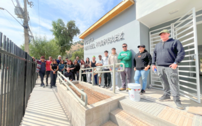 Estudiantes de TNS Construcción y TNS Prevención de Riesgos Visitan Construcción de la Posta Manuel Rodríguez