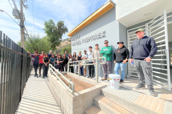 Estudiantes de TNS Construcción y TNS Prevención de Riesgos Visitan Construcción de la Posta Manuel Rodríguez