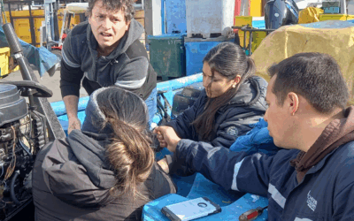 Vinculación con el Medio y estudiantes de TNS en Mantención Industrial Sede Viña del Mar arreglaron embarcaciones de 8 pescadores de Caleta El Membrillo