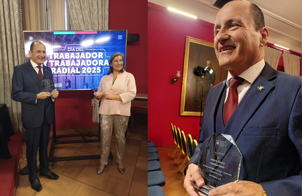Docente y Locutor de ceremonias de CFT PUCV recibió un importante reconocimiento en el Palacio de La Moneda