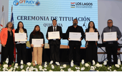 128 estudiantes recibieron sus títulos en el cierre de su ciclo formativo en el IP y CFT Los Lagos Sede Quillota