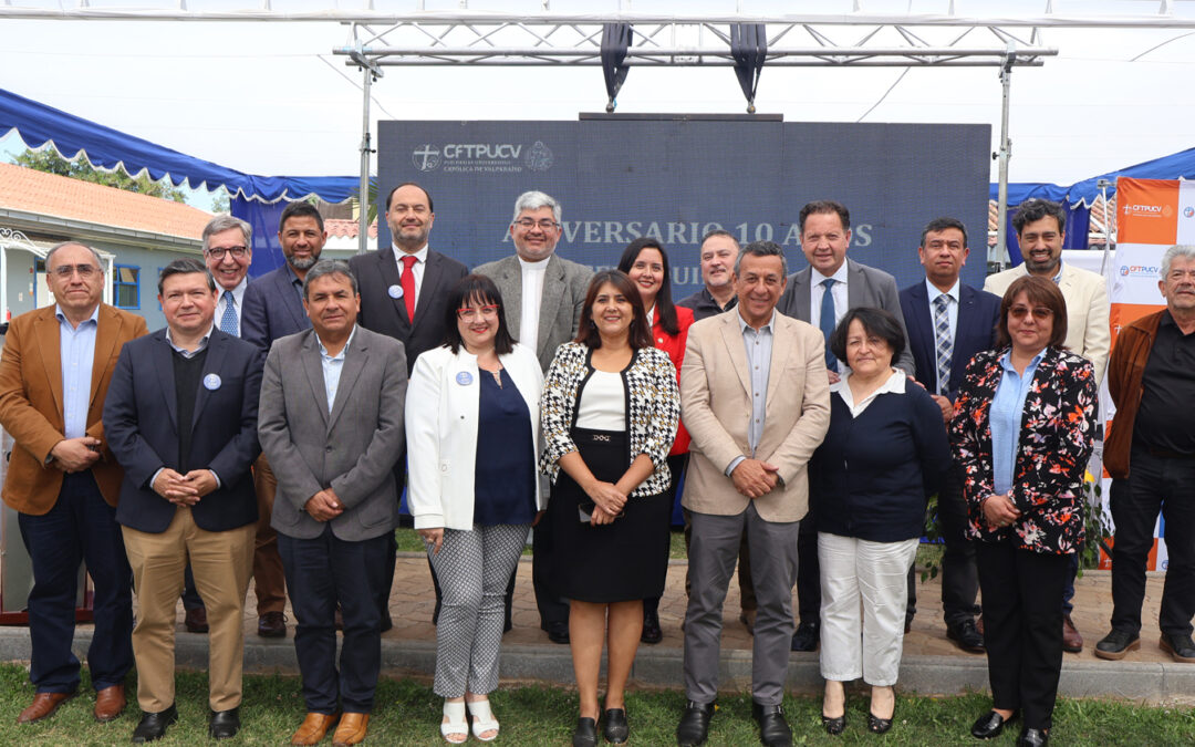 CFT PUCV Sede Quillota celebró 10 años de funcionamiento con una emotiva ceremonia