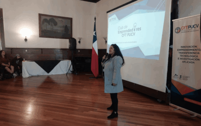 Vinculación con el Medio de Sede Valparaíso realizó una jornada informativa para emprendedoras y emprendedores locales en el Club Alemán de Valparaíso