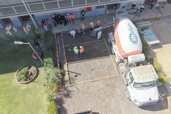 CFT PUCV instaló hormigón poroso en Sede Quillota junto a Empresa Melón y la Escuela de Ingeniería en Construcción y Transporte de la PUCV